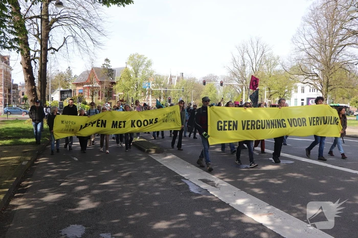 Extinction Rebellion demonstreerd bij provinciehuis