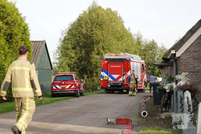 Veel rook bij brand in schuur