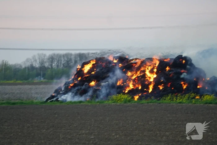 Veel rookontwikkeling bij buitenbrand