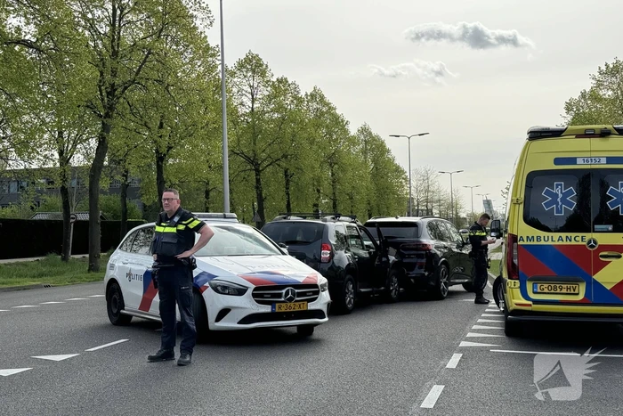 Kop-staartbotsing tussen twee voertuigen