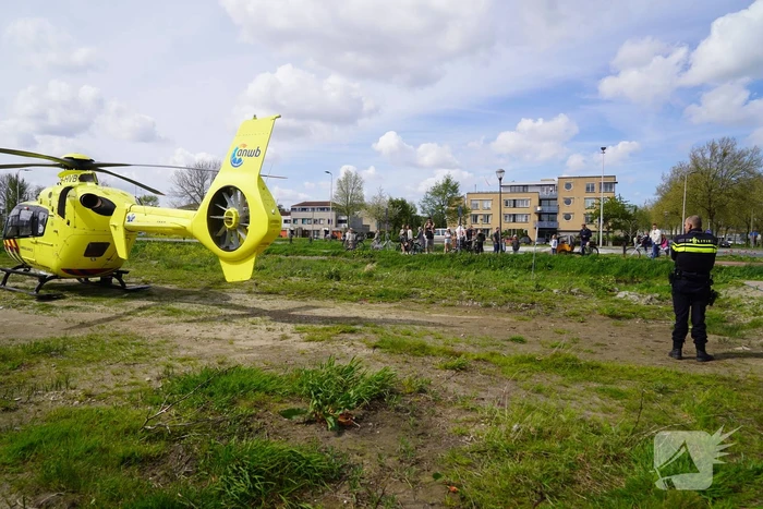 Inzet van traumahelikopter trekt veel bekijks