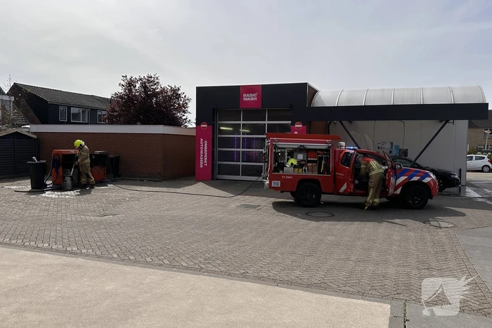 Brand in stofzuiger van benzinepomp