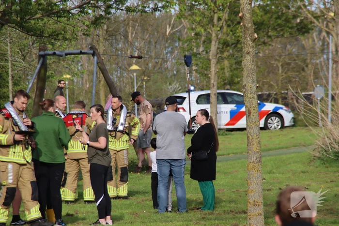 Politiehelikopter en veel hulpdiensten aanwezig voor valse melding