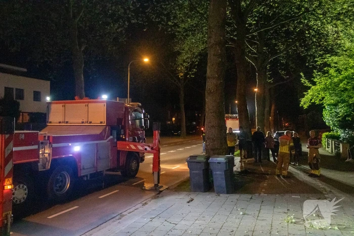 Brandweer aanwezig voor schoorsteenbrand
