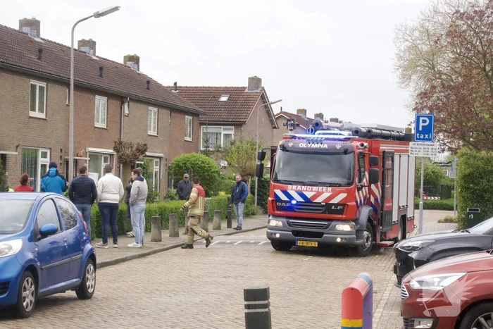 Deur ingebeukt na pannetje op het vuur