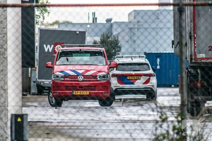 Brand in oven van bedrijf