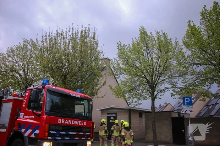 Dakrand los door harde wind