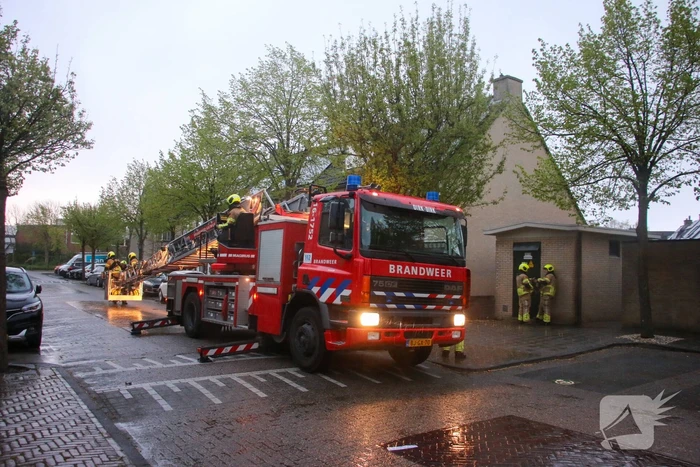 Dakrand los door harde wind
