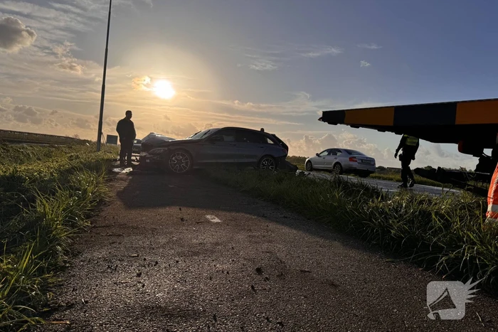 Auto zwaar beschadigd bij eenzijdig ongeval