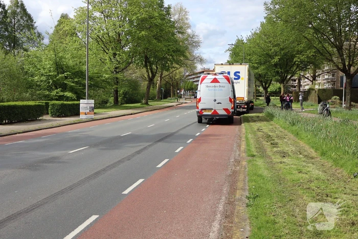 Vastlopende rem van trailer zorg voor verkeershinder