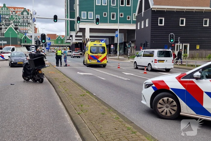 Maaltijdbezorger gewond bij ongeval