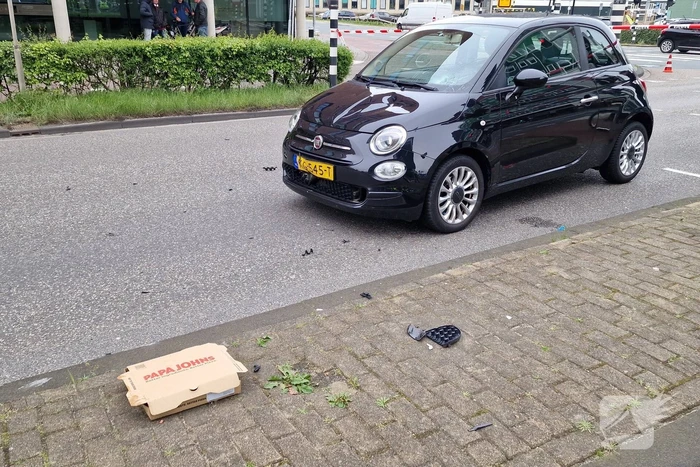 Maaltijdbezorger gewond bij ongeval