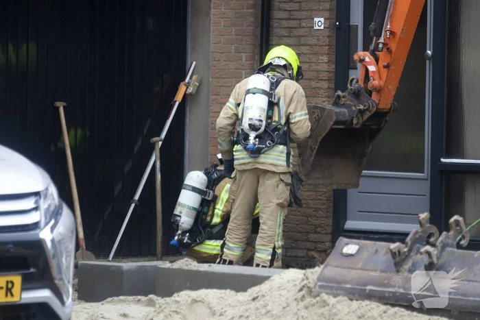 Gaslekkage door graafwerkzaamheden