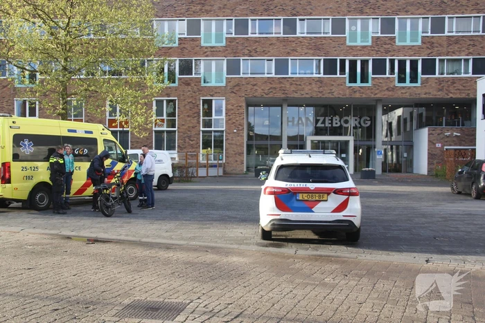 Fatbiker en automobilist in botsing