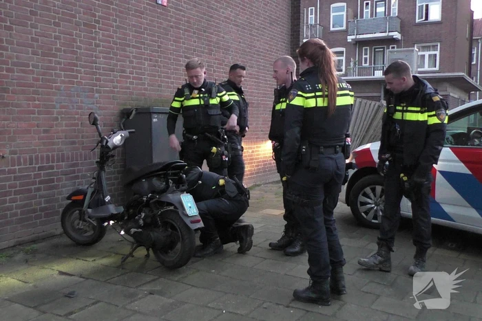 Scooterrijder gepakt na achtervolging, helikopter assisteert