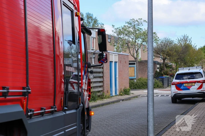 Brandweer ventileert appartement na kleine brand