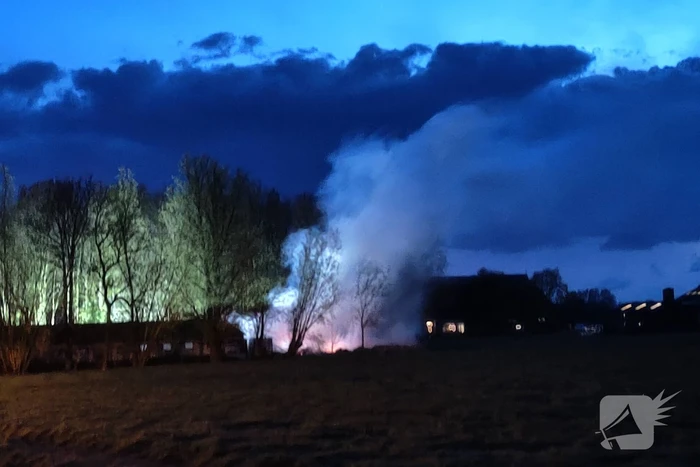 Schuur verwoest door brand