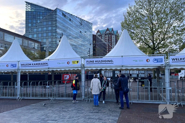 Huldiging plein loopt vol met Feyenoord-fans