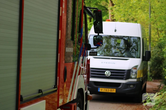 Gasleiding geraakt tijdens werkzaamheden