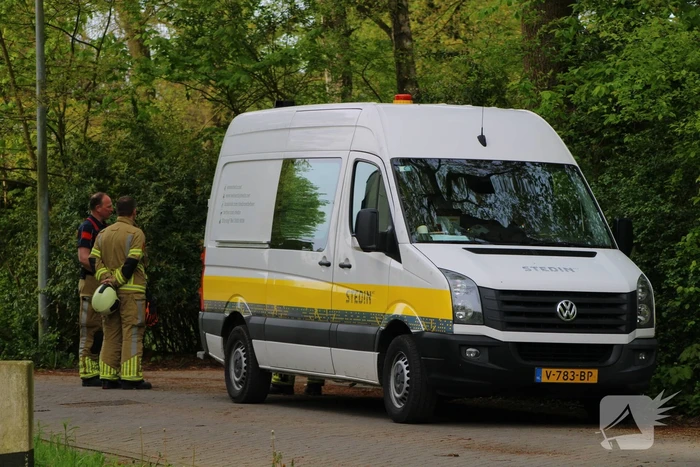 Gasleiding geraakt tijdens werkzaamheden