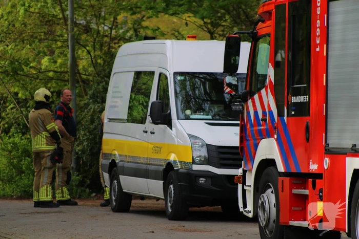 Gasleiding geraakt tijdens werkzaamheden