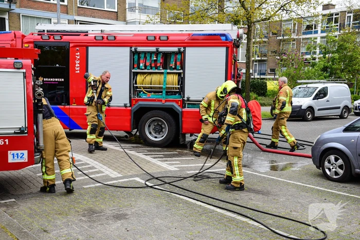 Brand in haag snel onder controle