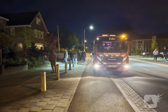 Brand in schoorsteen van pelletkachel
