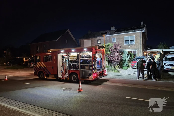 Brand in schoorsteen van pelletkachel