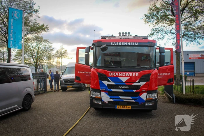 Brand bij autoschade herstelbedrijf
