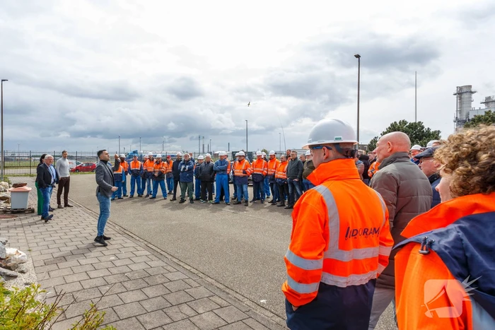 Personeel Indorama protesteert tegen aangekondigde sluiting