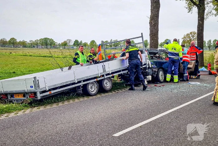 Traumateam ingezet bij eenzijdig ongeval