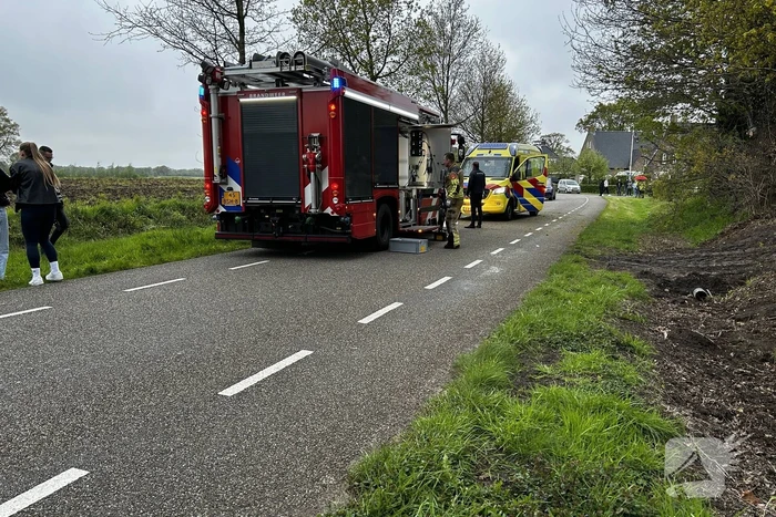 Persoon bekneld na ernstig ongeval