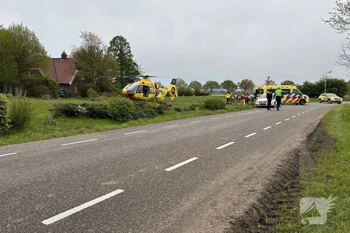 Persoon bekneld na ernstig ongeval