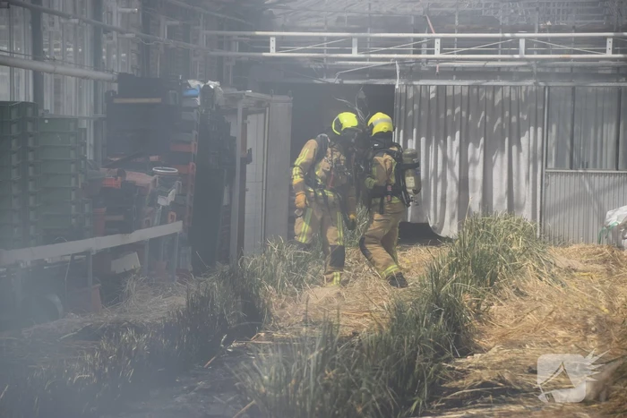 Brand in kas veroorzaakt veel rookontwikkeling