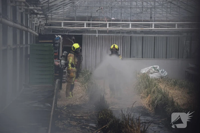 Brand in kas veroorzaakt veel rookontwikkeling