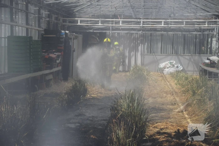 Brand in kas veroorzaakt veel rookontwikkeling