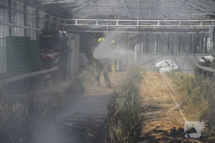 Brand in kas veroorzaakt veel rookontwikkeling