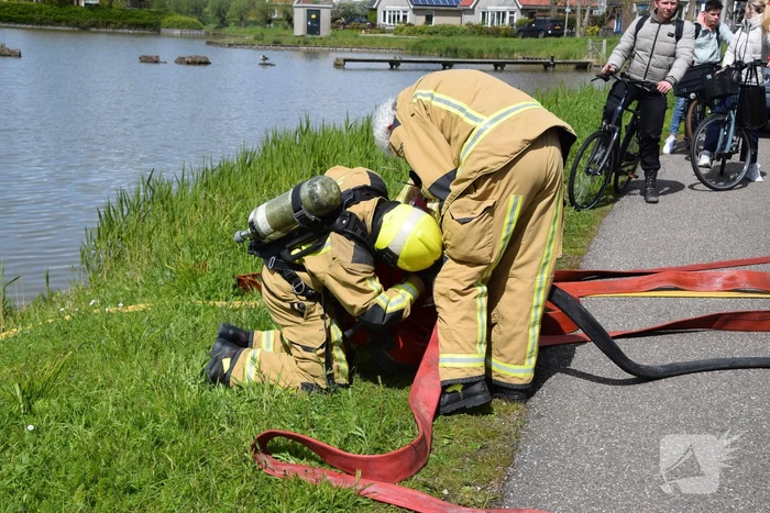 Brand in kas veroorzaakt veel rookontwikkeling