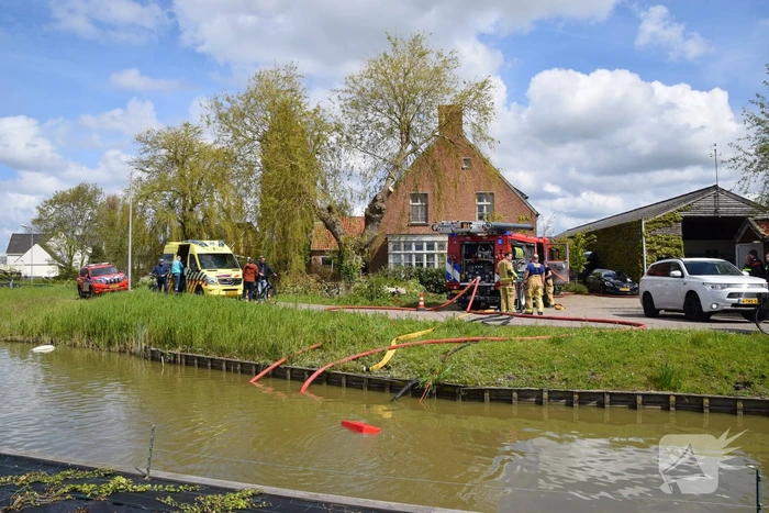 Brand in kas veroorzaakt veel rookontwikkeling