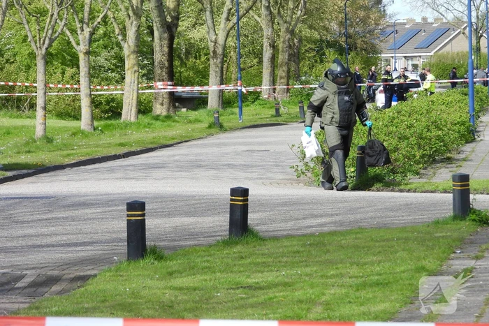 Mogelijk explosieven gevonden, omgeving afgezet explosieven Opruimingsdienst Defensie ingeschakeld