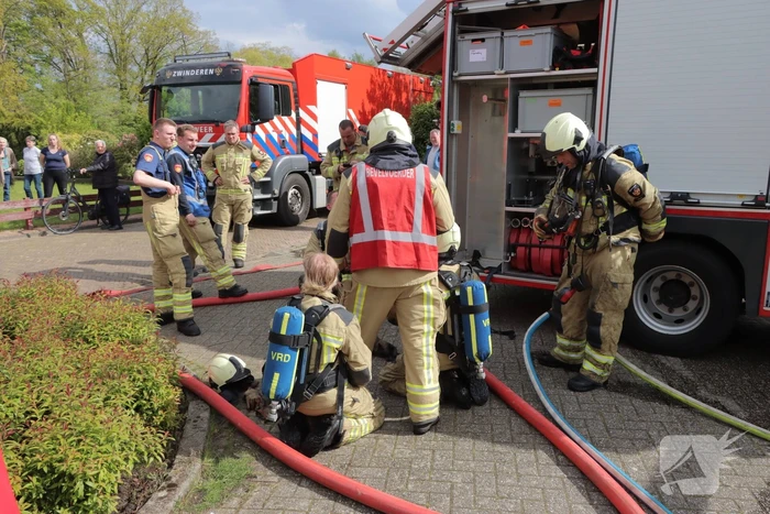 Uitslaande brand in garagebox