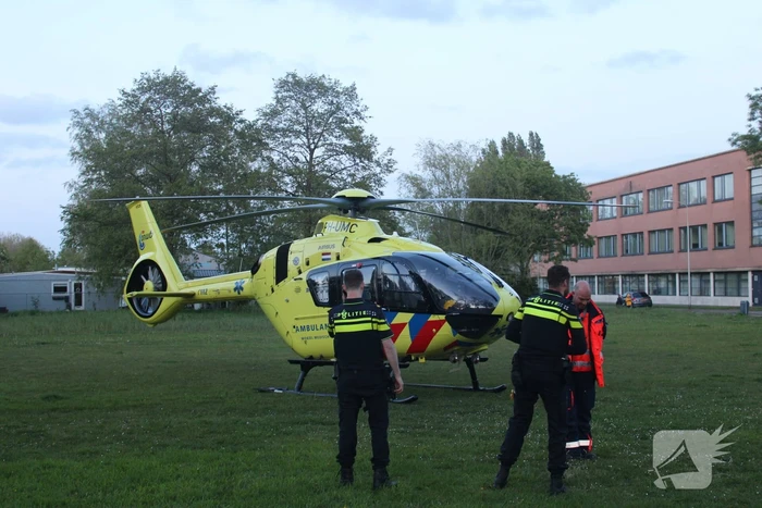 Traumahelikopter landt vanwege medische noodsituatie