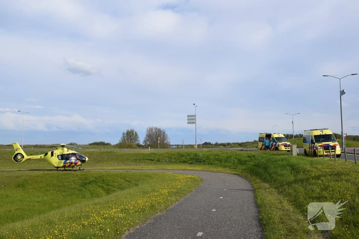 Traumahelikopter landt vanwege medische noodsituatie