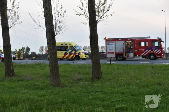 Traumahelikopter ingezet voor ongeval op snelweg