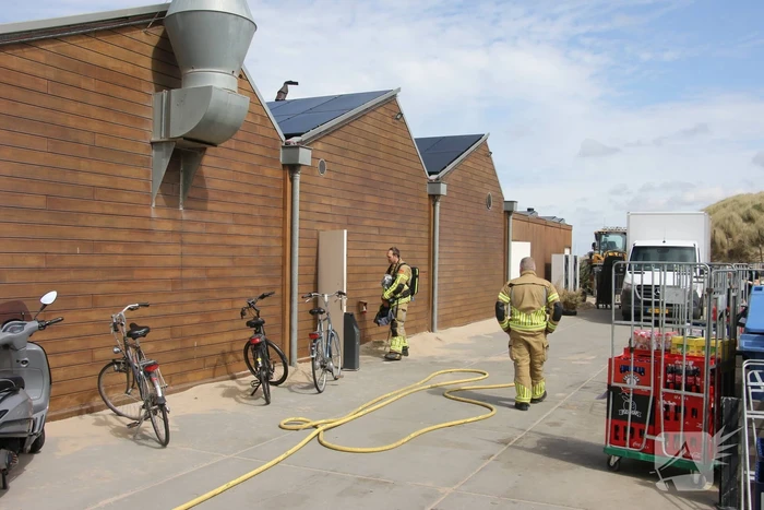 Brand in keuken van strandtent