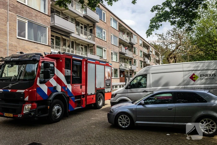 Kleine brand in flatwoning