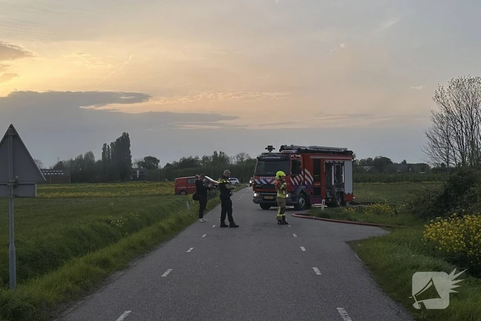 Uitslaande brand in verlaten schuur