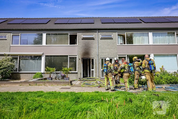 Veel schade door brand in woning