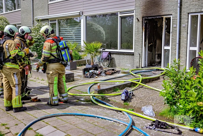 Veel schade door brand in woning