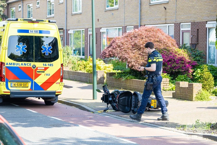 Motorrijder gewond bij verkeersongeval